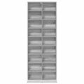 vidaXL CD Skrinka Sivý Sonoma 65 x 23,5 x 175 cm Kompozitné drevo