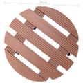 vidaXL Podstavce pod kvetináč 4 ks hnedé Ø30x7,5 cm WPC