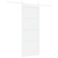vidaXL Posuvné dvere ORKDAL 83 x 202 cm Borovicový masív Biela
