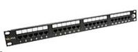 Solarix - patch panel 24 x RJ45 CAT6 UTP 350 MHz čierny 1U