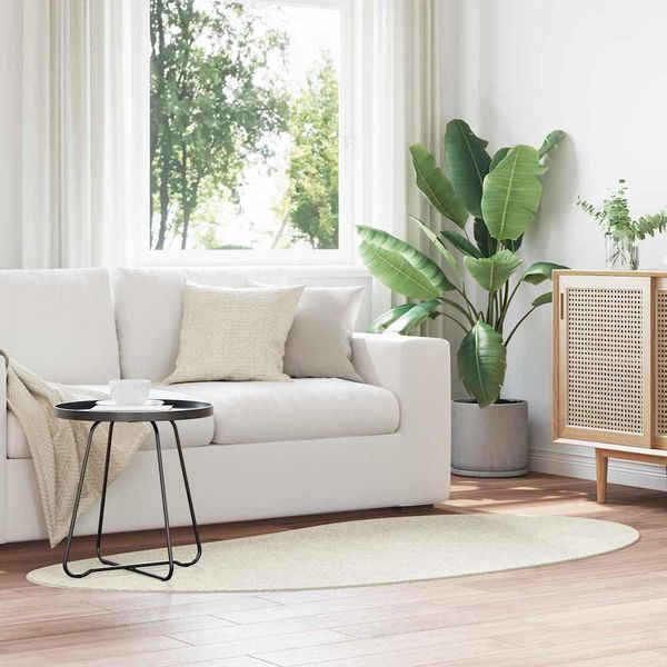 vidaXL Kusové koberce HUARTE Krémová 100 x 200 cm Polyester