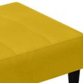 vidaXL Podnožka žltá 77x55x31 cm zamat