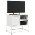 vidaXL TV skrinka biela 68x39x60,5 cm oceľ