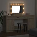 vidaXL Toaletný stolík 3 ks Hnedá 78,5 x 41 x 135 cm Kompozitné drevo