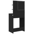 vidaXL Toaletné stolíky do spálne Čierna 80 x 39,6 x 135 cm