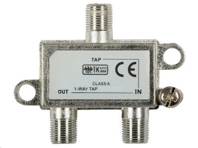 Odbočovač FAC1-12  1xF - 2xF, 5-1000 MHz,  12dB