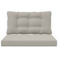vidaXL Vankúš na vonkajšiu pohovku Polyester Sivá 80 x 68,5 cm