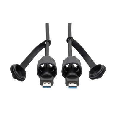Kábel USB-A/USB-A, SuperSpeed, USB 3.0/3.1, odolný IP68, tienený, (Samec/Samec), 1.83m