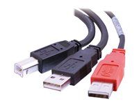 Kábel USB - USB typ B samec na USB, USB (iba napájanie) samec - USB 2.0 - lisovaný