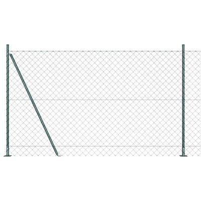 vidaXL Zvarené drôtené pletivo s betónovým základom 10 x 1,5 m Zelená