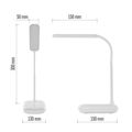 LED stolná lampa EMOS Z7638W MOLLY, biela