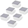 vidaXL Podlahové LED svetlá 12 ks, 100x100x68 mm