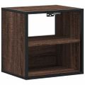 vidaXL Nástenné nočné stolíky 2 ks hnedý dub 40x31x39,5 cm
