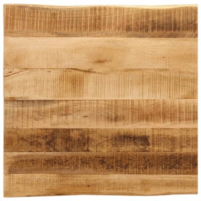 vidaXL Stolová doska živá hrana 60x60x3,8 cm masívny surový mangovník