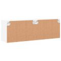 vidaXL TV nástenné skrinky s LED svetlami 2 ks biele 60x30x40 cm