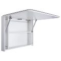 vidaXL Kúpeľňová skrinka s LED a zrkadlom 80x9,5x55 cm