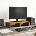 vidaXL Stojan na monitor dub artisian 50x27x10 cm kompozitné drevo