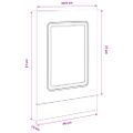 vidaXL Panel umývačky riadu Kalmar dub artisan 45x1,5x57 cm kompozitné drevo