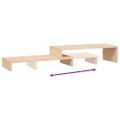 vidaXL Stojan na monitor (52-101)x22x14 cm masívna borovica