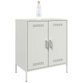 vidaXL Komoda biela 68x39x79 cm oceľ