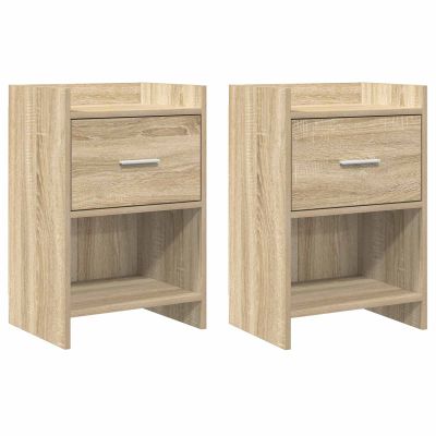 vidaXL Nočné stolíky 2 pcs Dub sonoma 40 x 30 x 60 cm Kompozitné drevo