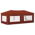 vidaXL Prístrešok na párty 575 x 288 x 245 cm Tehlová Oxfordská látka