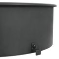 vidaXL Súprava na grilovací ražeň 57 cm čierna