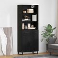 vidaXL Highboard 2 ks Čierny dub 69,5 x 34 x 180 cm