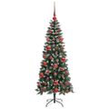 vidaXL Umelý vianočný stromček Zelená 150 cm PVC, plast a oceľ