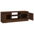 vidaXL TV skrinka s dvierkami hnedý dub 102x30x36 cm