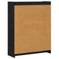 vidaXL Knižnica Čierny dub 87,5 x 30 x 111 cm Kompozitné drevo