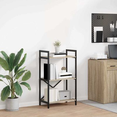 vidaXL Regál na knihy Sonoma dub 56 x 34 x 96 cm Kompozitné drevo