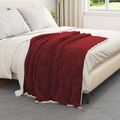 vidaXL Deky Bordeaux červená 130 x 150 cm 1 kg Flís