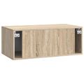 vidaXL Nástenná TV skrinka 78,5 x 41 x 30 cm Dub sonoma