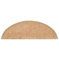 vidaXL Schodové rohože 15 ks 56x17x3 cm zlaté polkruhové