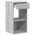 vidaXL Nočné skrinky so zásuvkou 2 ks sivé sonoma 35x34x66,5 cm