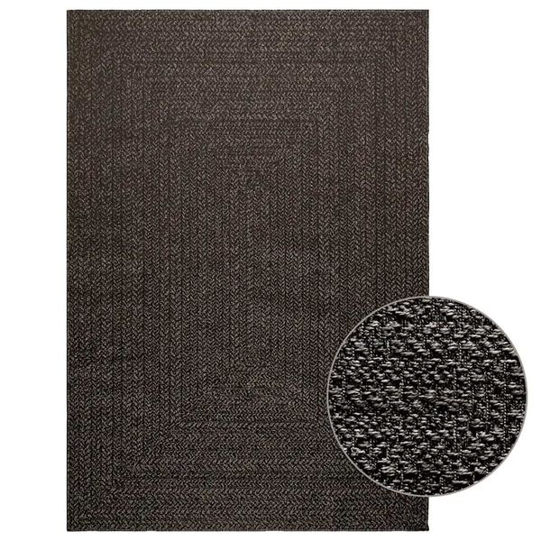 vidaXL Koberec ZIZUR 140x200 cm, jutový vzhľad, interiér a exteriér