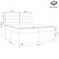 vidaXL Posteľ boxspring s matracom Tmavozelená 200 x 200 cm Zamat