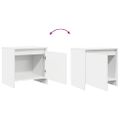 vidaXL Nočné stolíky 2 ks, biele 45x34x44,5 cm, kompozitné drevo