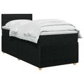 vidaXL Posteľ boxspring s matracom Čierna 90 x 200 cm Látka