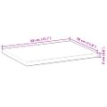 vidaXL Stolová doska 40x30x2 cm obdĺžniková masívna akácia