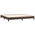 vidaXL Boxspring posteľ s matracom hnedá 200x200 cm umelá koža