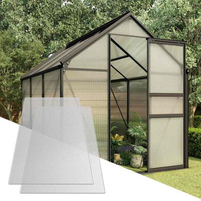 vidaXL Polykarbonátová doska 2 ks 10 mm 150x65 cm