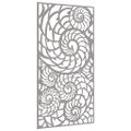 vidaXL Záhradná dekorácia 105x55 cm, cortenová oceľ, mušle