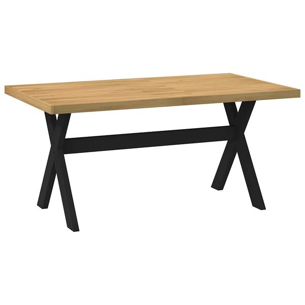 vidaXL Jedálenský stôl NOAIN nohy v tvare X, 160x90x75 cm, borovicový
