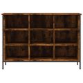 vidaXL Botník dymový dub 100x35x70 cm kompozitné drevo