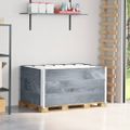 vidaXL Paletové ohrádky 3 ks sivé 120x80 cm borovicový masív