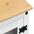 vidaXL HiFi skrinka Biela 60 x 50 x 82 cm Masívne borovicové drevo