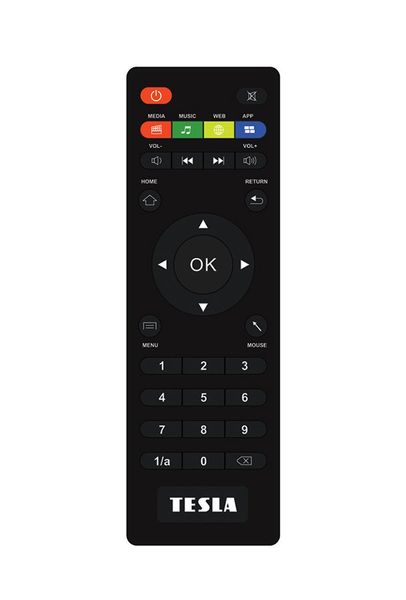 TESLA MediaBox - diaľkové ovládanie pre QX4/X300/X500/QX8PRO