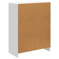 vidaXL Servírovacia skriňa Biela s vysokým leskom 66 x 34,5 x 87 cm